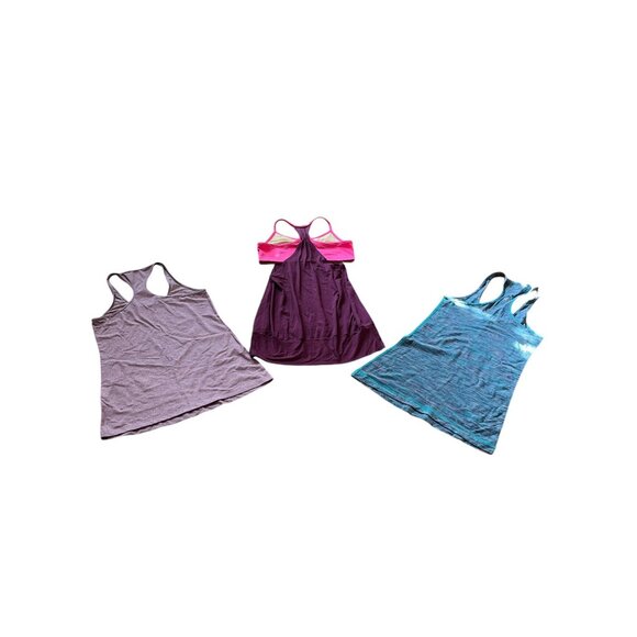 Lululemon Womens Athletic Tank Tops Lot Of 3 Racerback Style XS/S - Picture 2 of 9